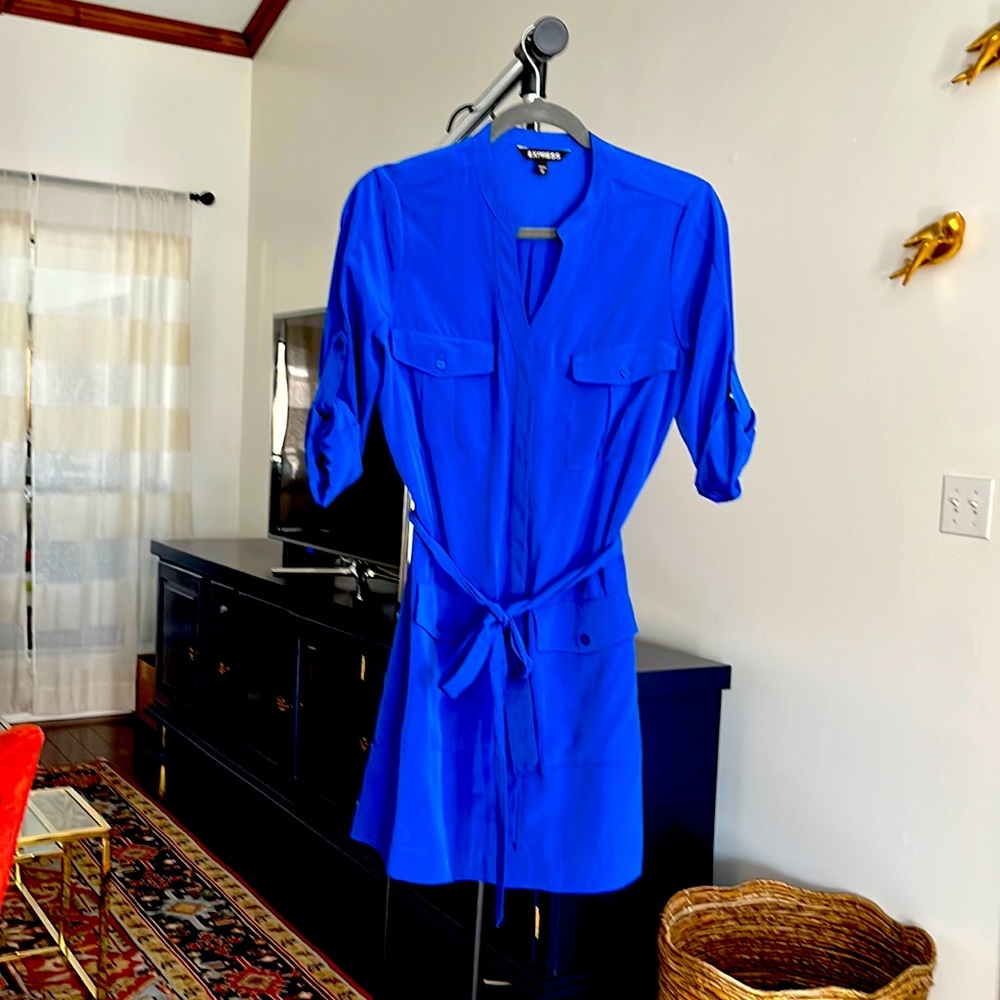 Express blue dress size small
